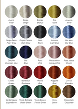 Carica l&#39;immagine nel visualizzatore di Gallery, Pochette in pura lana merinos: rigata grigio perla
